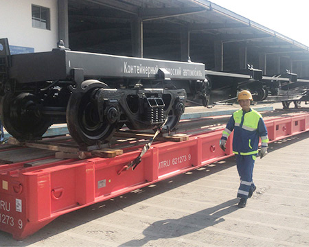 出口集裝箱寬軌平車